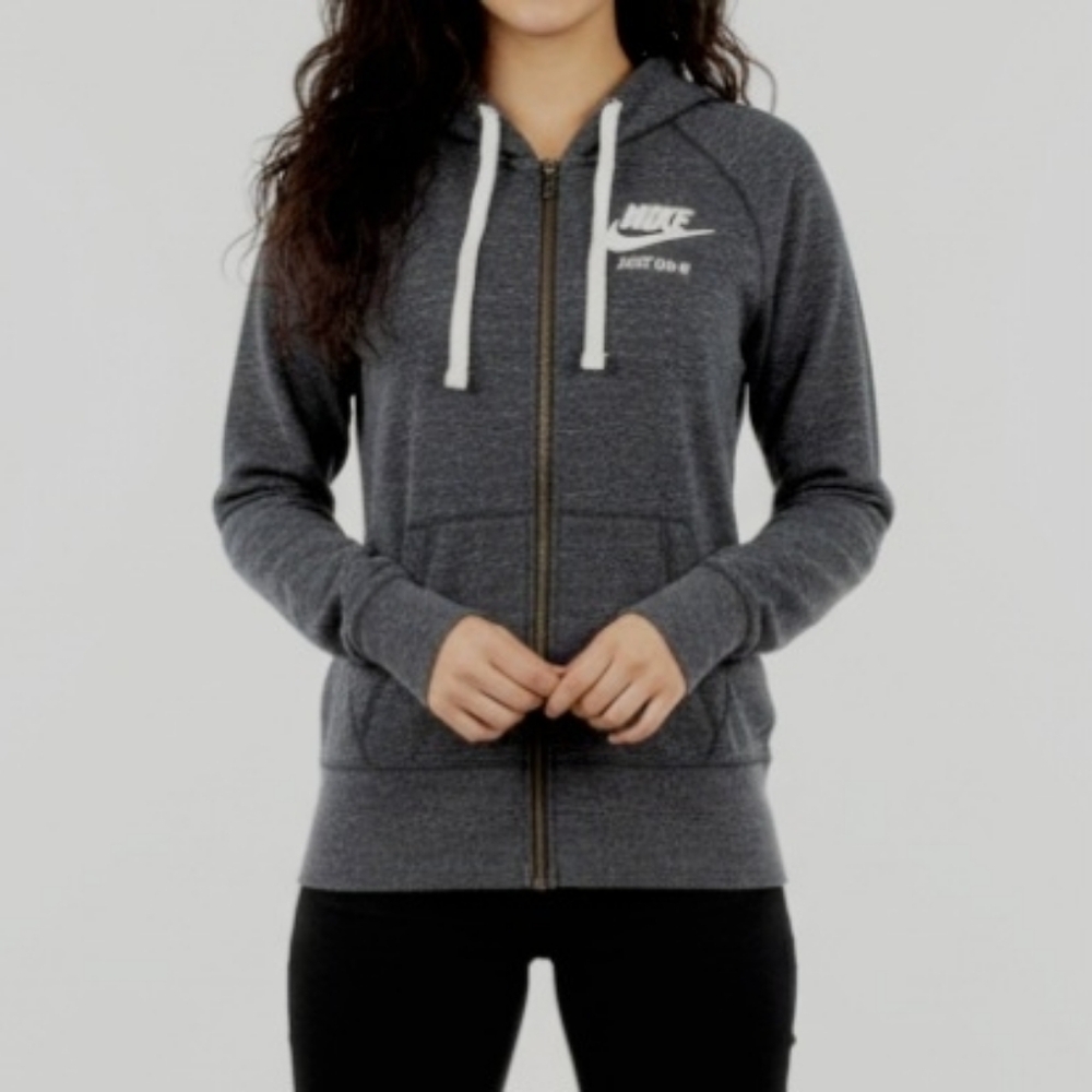 Nike Women's Activewear/Training/Gym Grey Zip-Up Hoodie , Size S